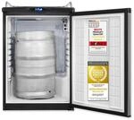 Exquisit Bierk&uuml;hler, 163 Liter, mit Zapfvorrichtung, Gitterablagen,...