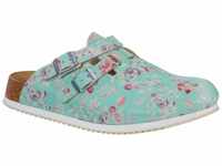 BIRKENSTOCK Damen Clogs Kay SL Birko-Flor schmal 38 EU Schmal Flower Mint