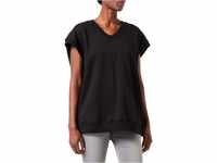 Urban Classics Damen Ladies Oversized Sweat Slipover Sweatshirt, Black, L