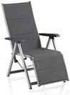 Kettler BasicPlus Padded Relaxsessel, Silber/anthrazit, Alu/Textilene, 0301216-9000,