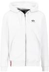 Alpha Industries Basic Zip SL Hoodie f&uuml;r Herren White