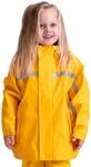 BMS Buddeljacke, Regenjacke f&uuml;r Kinder mit abnehmbarer Kapuze in gelb Gr&ouml;&szlig;e 92