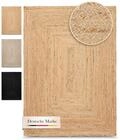 carpetfine Kleiner Juteteppich Nele Beige 40x60 cm handgewebt aus Jute |...