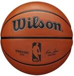 Wilson Basketball NBA Authentic Series, Outdoor, Tackskin Gummi, Gr&ouml;&szlig;e: 6, Braun