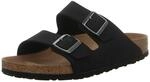 BIRKENSTOCK Unisex Slides, Black, 45 EU, Schwarz