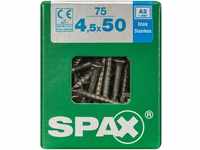 SPAX Schrauben Frankreich Univ Tftx A2 "mit Box, 75, 4,5 x 50