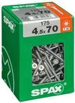 SPAX Frankreich &ndash; Schrauben Univ tftx 4.5 x 70 + T20 BTE 175 Stueck