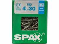Spax 4197000400307 Flachkopfschrauben, Edelstahl, 30 mm, 150 Stück