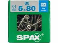 SPAX 4197000500806 80 mm 80Stück – Schraube (Schraube, Edelstahl, Holz,...
