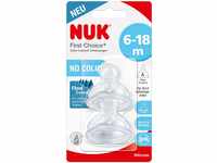 NUK First Choice+ Flow Control Trinksauger für Babyflaschen | 6–18 Monate