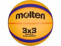 Molten B33T2000 Outdoor Basketball Rot, Größe 6, Gelb/Blau/Orange, 6