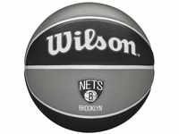 Wilson Basketball NBA TEAM TRIBUTE, BROOKLYN NETS, Outdoor, Gummi, Größe: 7