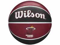 Wilson Basketball NBA TEAM TRIBUTE, MIAMI HEAT, Outdoor, Gummi, Größe: 7