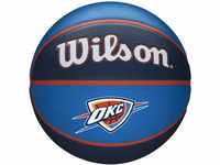 Wilson Basketball NBA TEAM TRIBUTE, OKLAHOMA CITY THUNDER, Outdoor, Gummi, Größe: 7
