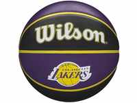 Wilson Basketball NBA TEAM TRIBUTE, LA LAKERS, Outdoor, Gummi, Größe: 7