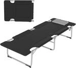 Outsunny Feldbett faltbar Campingbett mit Kissen Tragetasche 183 x 66 x 33 cm