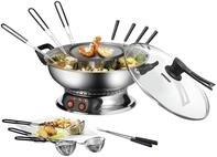 UNOLD 48746 Asia-Fondue - 1.950 W, f&uuml;r 6 Personen mit 6 Gabeln und K&ouml;rbchen, mit