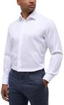 Eterna Langarmshirt Modern Fit Twill-Stretch Uni, White, 50/Mehr