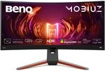 BenQ MOBIUZ EX3410R Curved Gaming Monitor 34" UWQHD 21:9 1000R, 144Hz, 1ms MPRT,