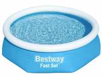 Bestway Fast Set Aufstellpool ohne Pumpe Ø 244 x 61 cm, blau, rund