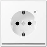 JUNG SCHUKO&reg; Steckdose mit LED LS wei&szlig; matt LS1520 OWWMLNW