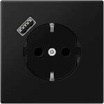 Jung LS1520-18ASWM SCHUKO-Steckdose mit USB Typ A (2/3A) Quick Charge mit...