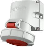 MENNEKES CEE Wandsteckdose 32 A, 5-polig, 400 V, 6h, IP67, mit Schraubkontakt, hohe