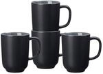 Ritzenhoff & Breker Kaffeebecher-Set Jasper, 4 St&uuml;ck (1er Pack), Schwarz