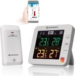Bresser WLAN Smart Home 7-Kanal Tuya Funk Thermometer-Hygrometer mit Au&szlig;ensensor,