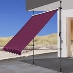 QUICK STAR Klemmmarkise 250x130cm Bordeaux Balkonmarkise Sonnenschutz