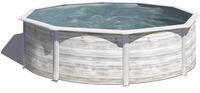Gre KIT460N Finnland Stahlpool, rund, freistehend, f&uuml;r den Garten, 460 x 120 cm,