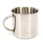 Mil-Tec Trinkbecher-14602000 Trinkbecher Silber Einheitsgr&ouml;&szlig;e
