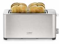 CASO Classico T 4 - Design Toaster, Edelstahlgehäuse, Optimale Röstgradeinstellung