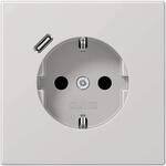 Jung LS1520-18CLG SCHUKO-Steckdose mit USB Typ C (max. 3A) Quick Charge mit...