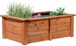 dobar&reg; 29246FSCe Hochteich Kubus | Gartenteich aus robustem Massivholz | Miniteich