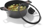 N8WERK Aluguss-Kochtopf mit Hitze Indikator ⌀28 cm, 6,0 Liter 