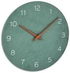 TFA Dostmann Wanduhr analog, 60.3054.04, in Holz-Optik, Designuhr, 29,7cm, Quarzuhr
