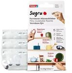 Sugru by tesa - Formbarer Allzweckkleber, 3er-Pack, 3 x 3,5 g, Wei&szlig; - vielseitige