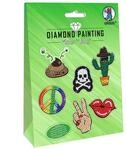Ursus 43500003 - Diamond Painting Funny, Stickern mit funkelnden Diamanten, Set mit 2