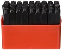 Br&uuml;der Mannesmann Schlagbuchstaben, 6 mm DIN 1451, M 244-06, schwarz