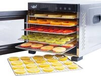 Vita5 D&ouml;rrautomat mit 6 Edelstahl-D&ouml;rrgitter - D&ouml;rrger&auml;t 0,7m&sup2; D&ouml;rrfl&auml;che mit