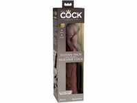 PIPEDREAM 11 Inch 2Density Silicone Cock 22705Brown Brown extra gross