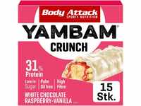 Body Attack YAMBAM Crunch Protein Riegel White Chocolate Raspberry Vanilla (15...