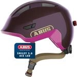 ABUS Kinderhelm Smiley 3.0 ACE LED - Fahrradhelm mit Licht - tiefe Passform & Platz