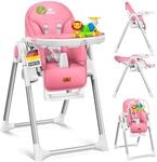 KIDIZ&reg; 3in1 Hochstuhl Kinderhochstuhl inkl. Spielb&uuml;gel, Babyliege, Kombihochstuhl