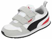 PUMA Unisex Baby R78 V Inf Sneaker, White Black-High Risk Red, 21 EU