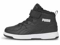 PUMA Fille Puma Rebound Joy Fur Ps Basket, Puma Black Puma White, 33 EU