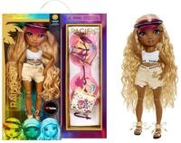 Rainbow High Pacific Coast - HARPER DUNE - Gelbe Modepuppe mit Outfit, austauschbaren