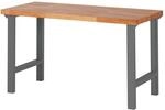 STIER Werktisch Premium, 1500x700x840 mm, aus Stahl und Buchenholz, umweltfreundlich