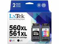 LxTek PGI-560XL CLI-561XL Multipack Tintenpatrone als Ersatz für Canon